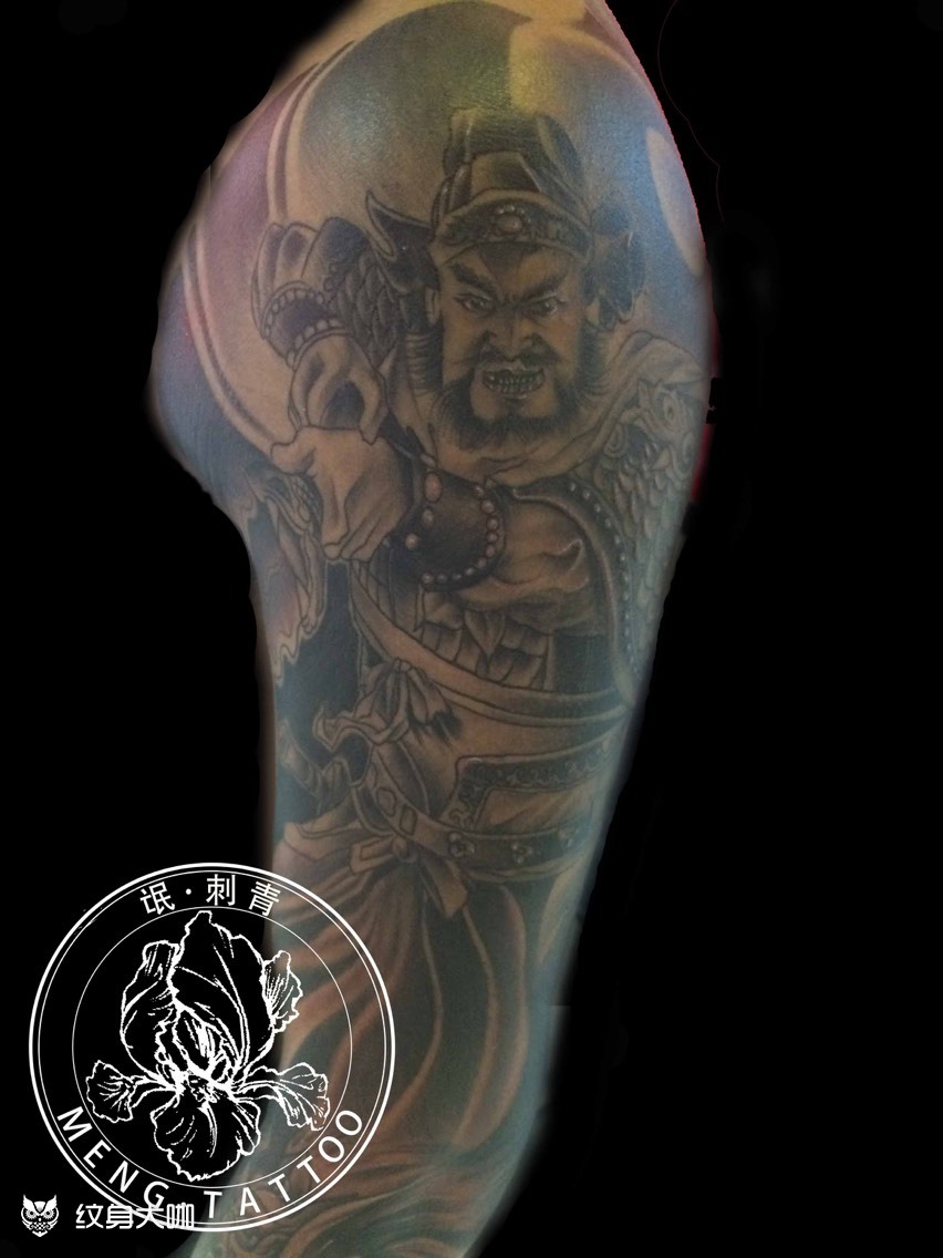 大臂张飞_纹身图案手稿图片_纹身的纹身作品集