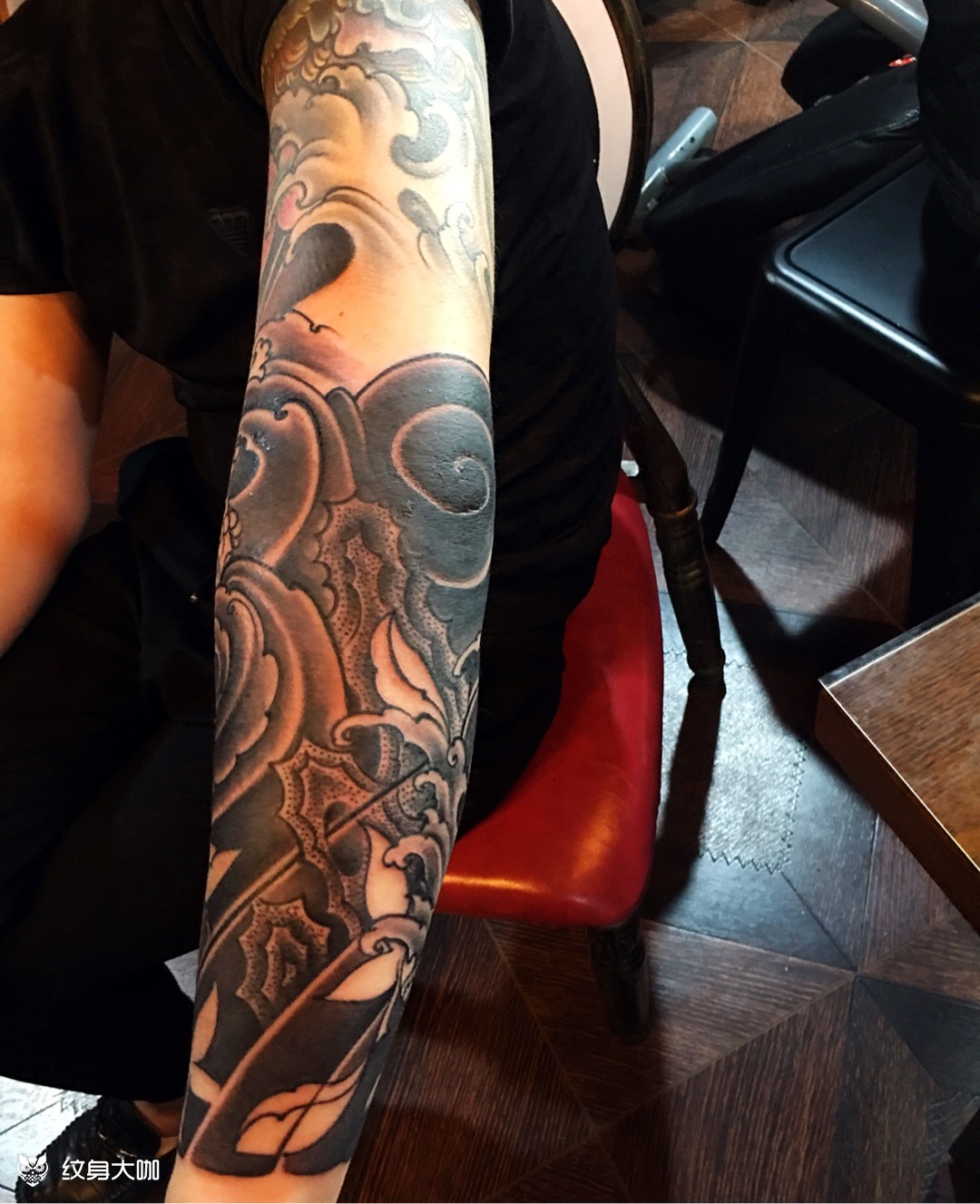 大花臂待续_纹身图案手稿图片_杨明的纹身作品集