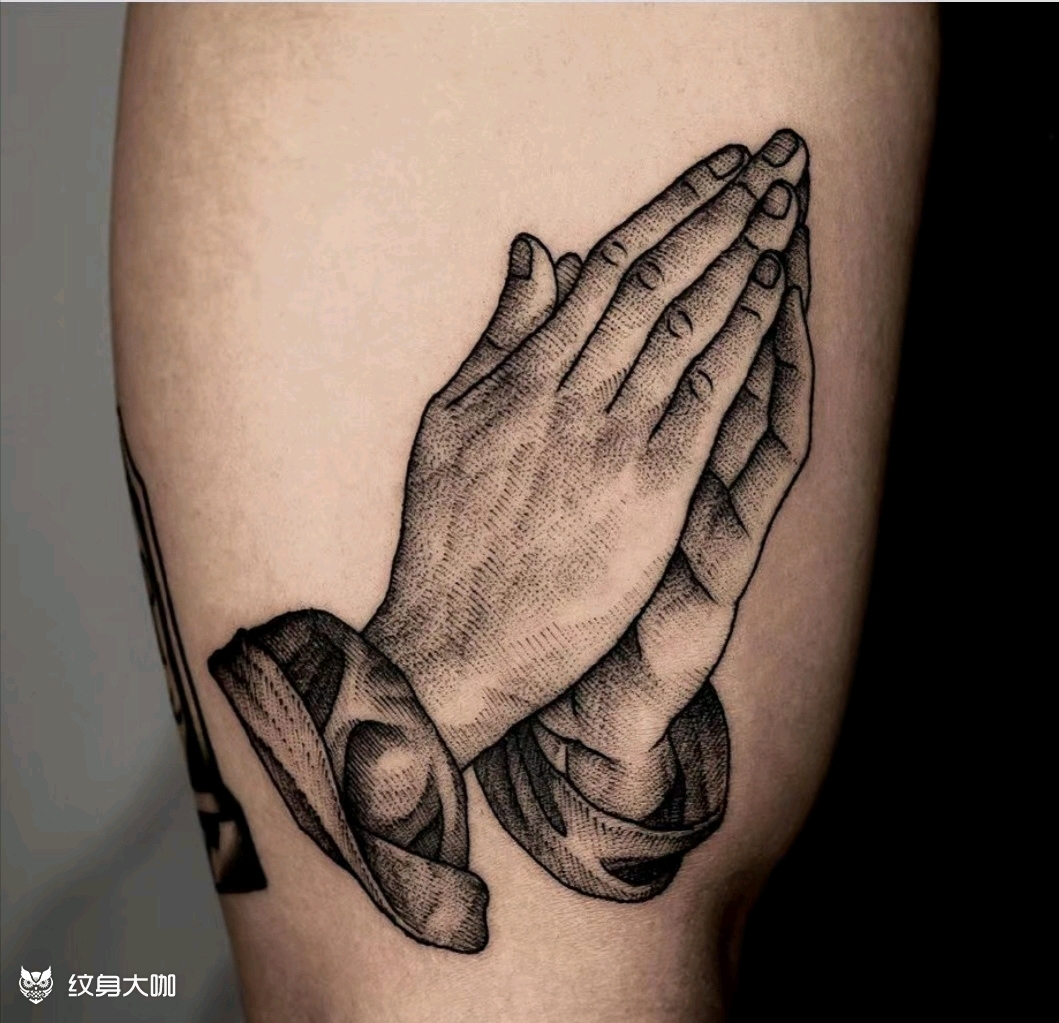 佛手_纹身图案手稿图片_崔宝文的纹身作品集