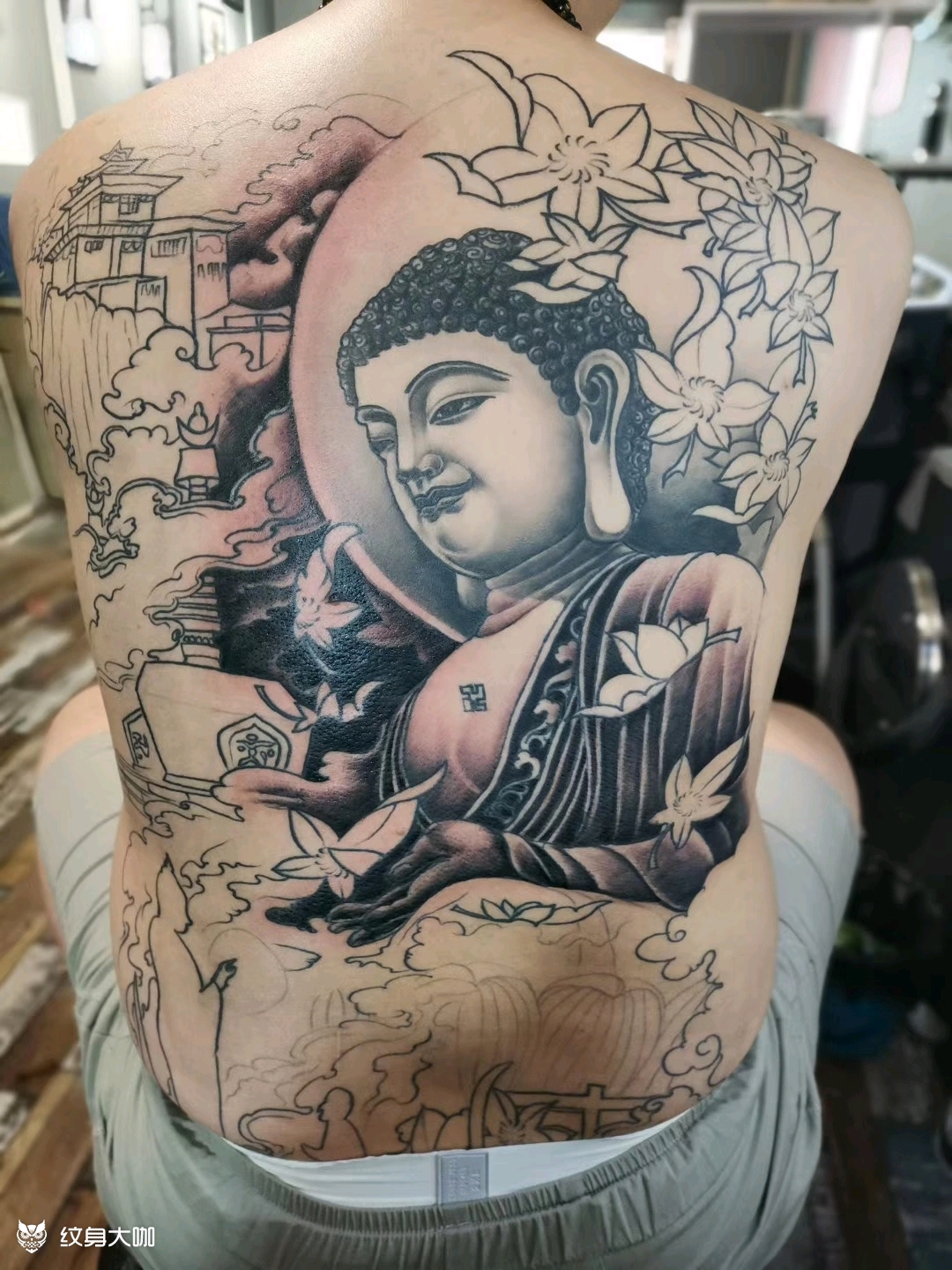 佛_纹身图案手稿图片_琅文阁的纹身作品集