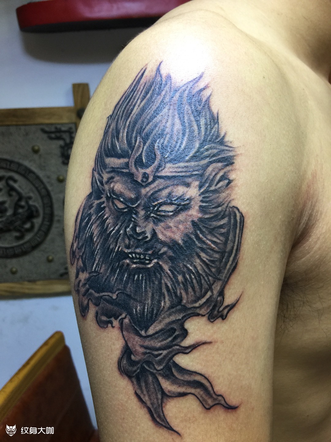 美猴王_纹身图案手稿图片_王东的纹身作品集