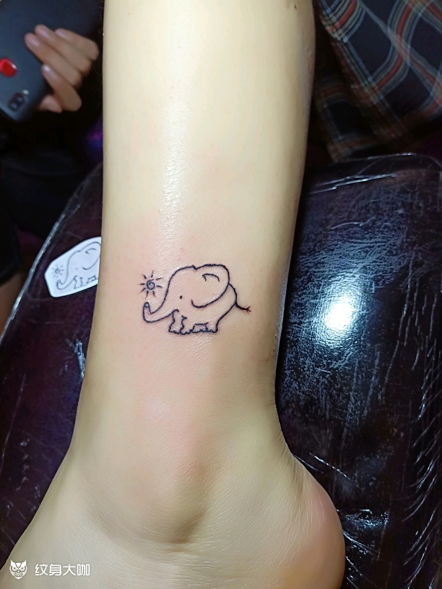 小象_纹身图案手稿图片_白爱荣的纹身作品集
