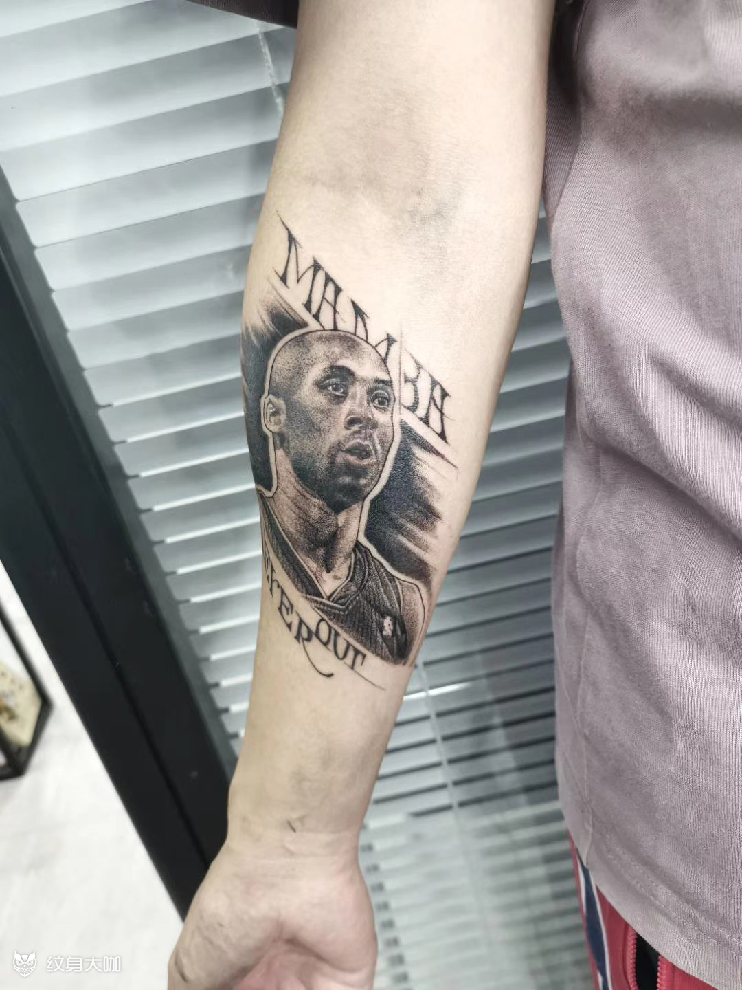 缅怀科比_纹身图案手稿图片_陈伟杰的纹身作品集