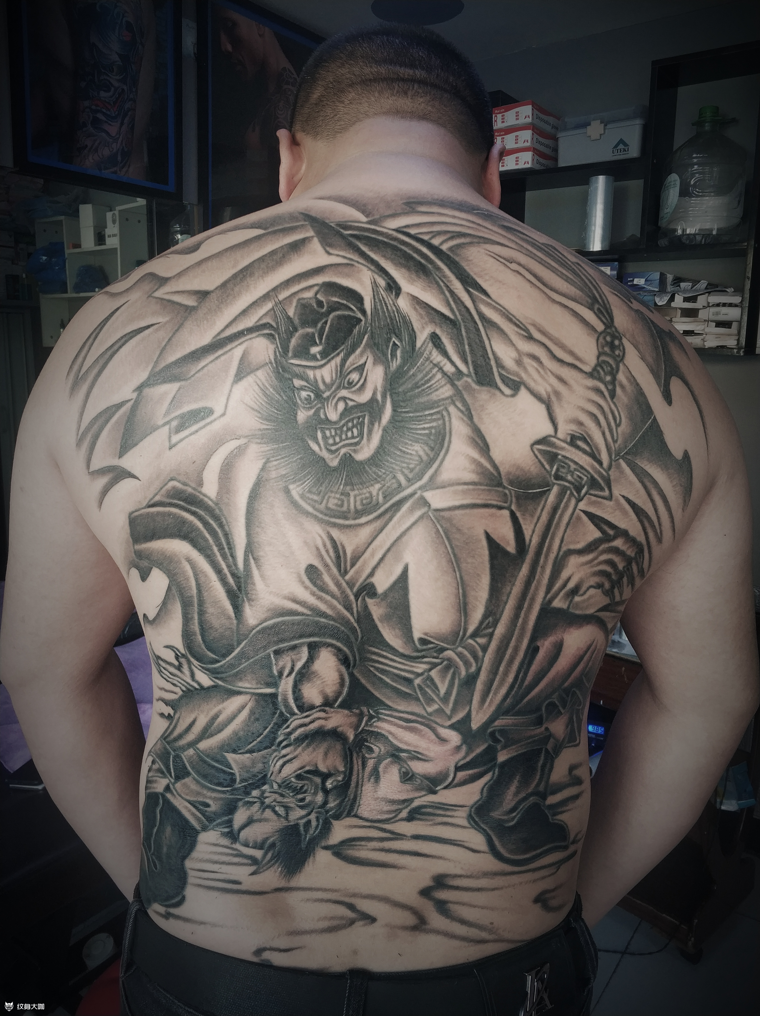 钟馗_纹身图案手稿图片_糖风的纹身作品集