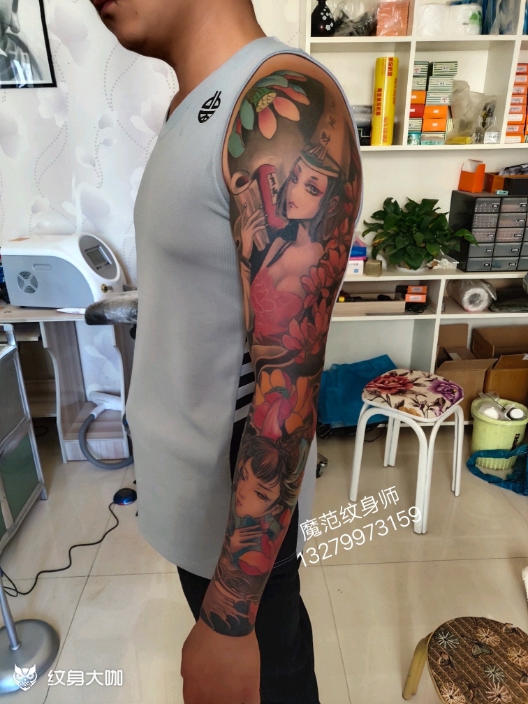 不良人白无常花臂