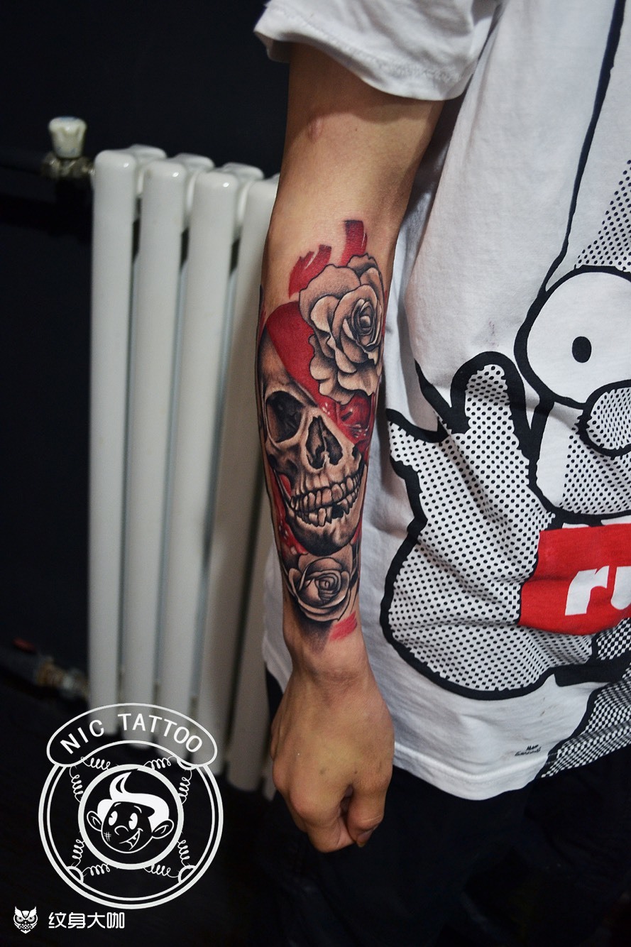 欧美包小臂_纹身图案手稿图片_尼克的纹身作品集