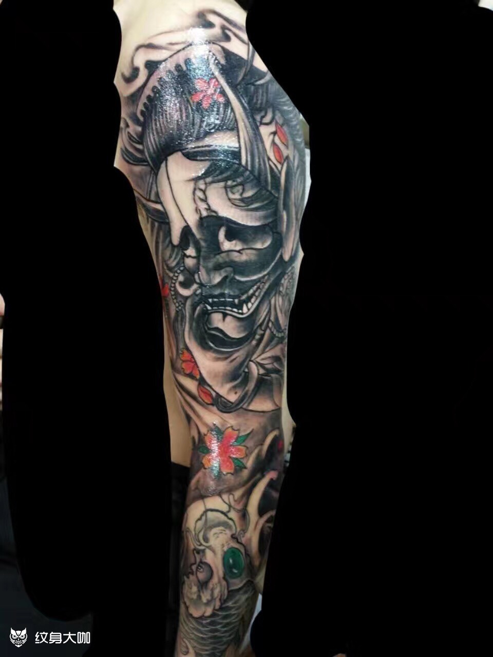 花臂_纹身图案手稿图片_青龙的纹身作品集