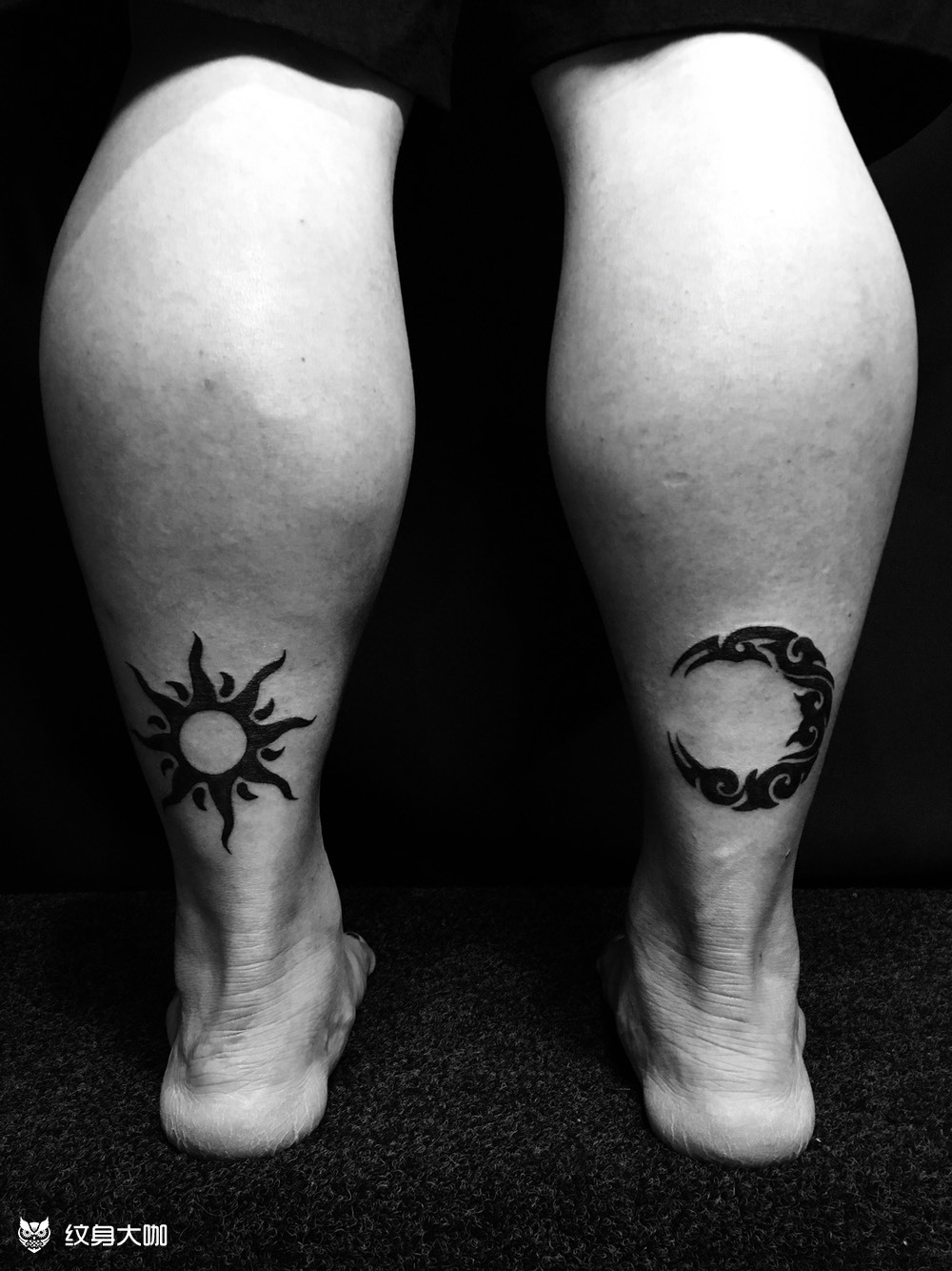 日月图腾_纹身图案手稿图片_白银【烂61tattoo】0943的纹身作品集