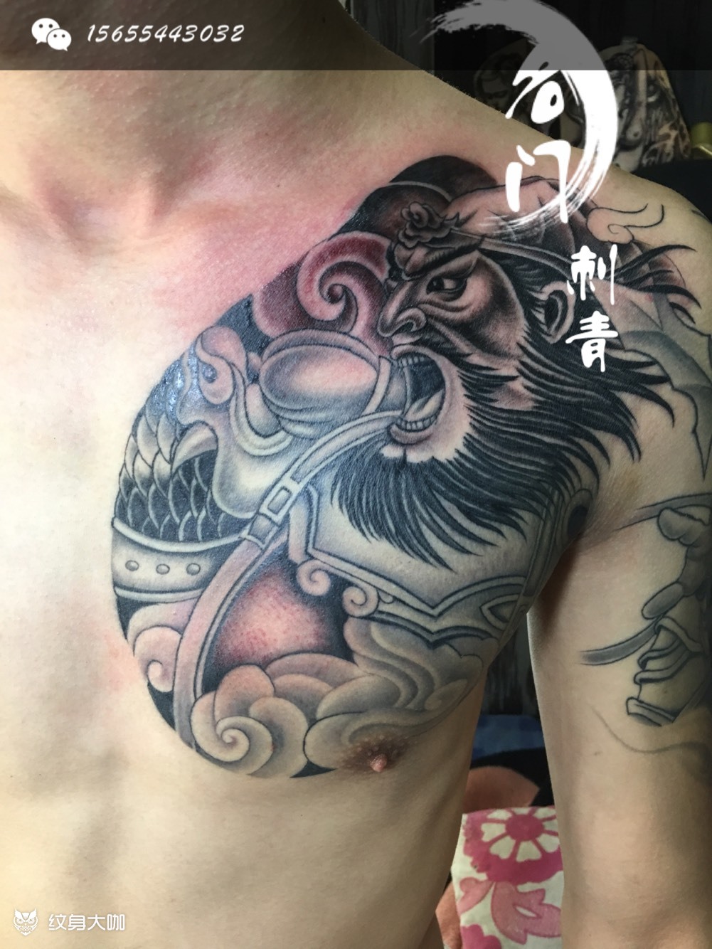 张飞_纹身图案手稿图片_刘明的纹身作品集