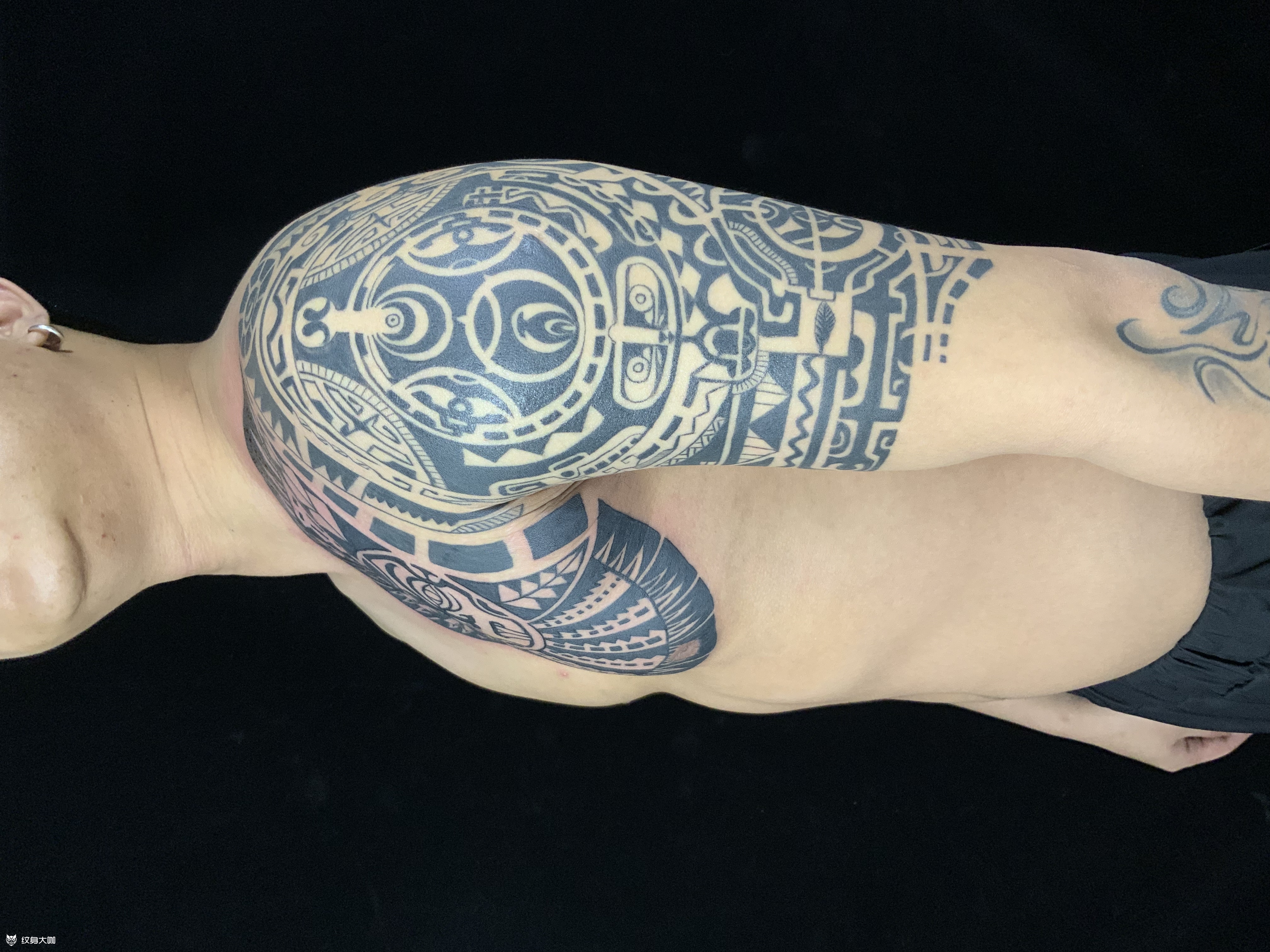 强森同款半甲给我的老顾客走一_纹身吧社区 - 纹身大咖