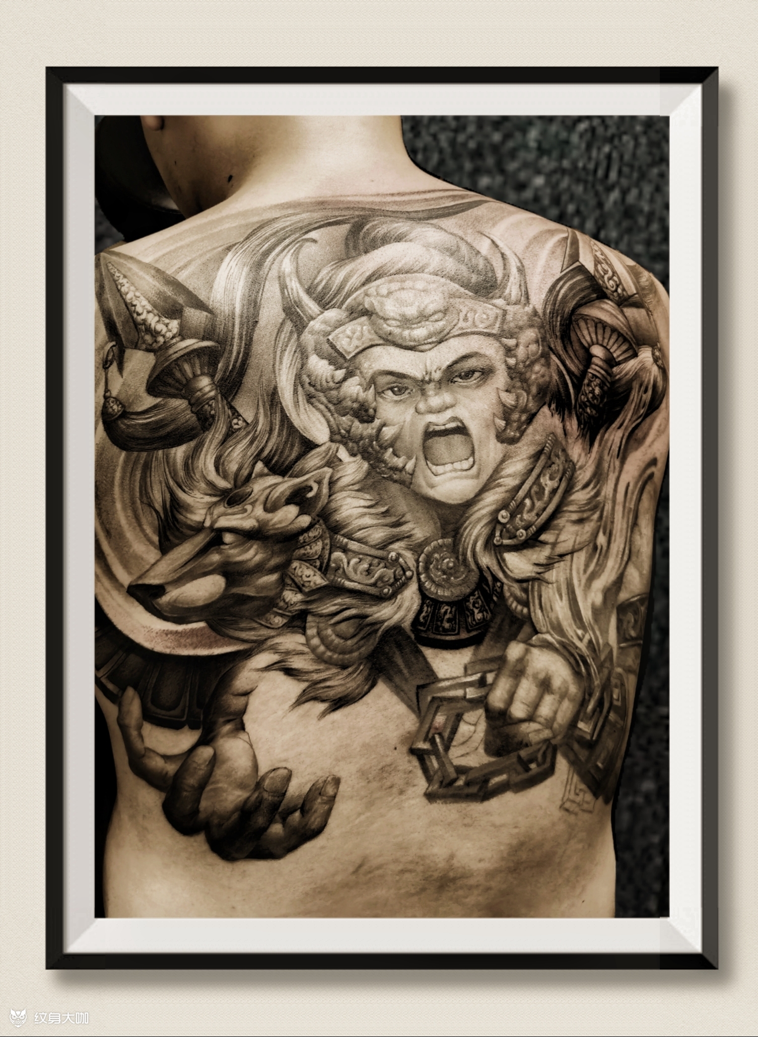 锦马超_纹身图案手稿图片_张豪的纹身作品集