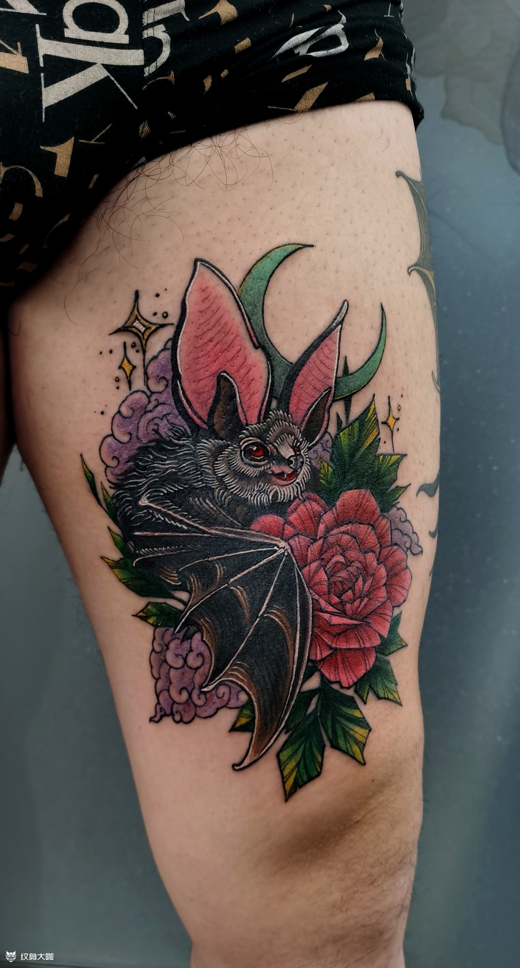 蝙蝠_纹身图案手稿图片_牛晋北的纹身作品集