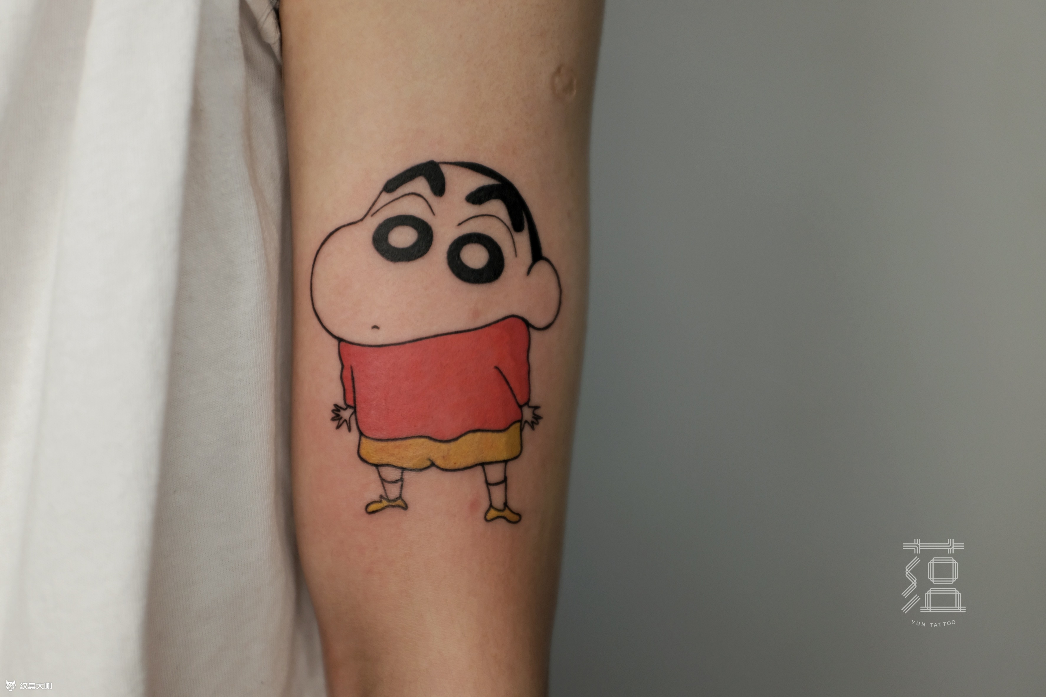 蜡笔小新_纹身图案手稿图片_陈沉的纹身作品集