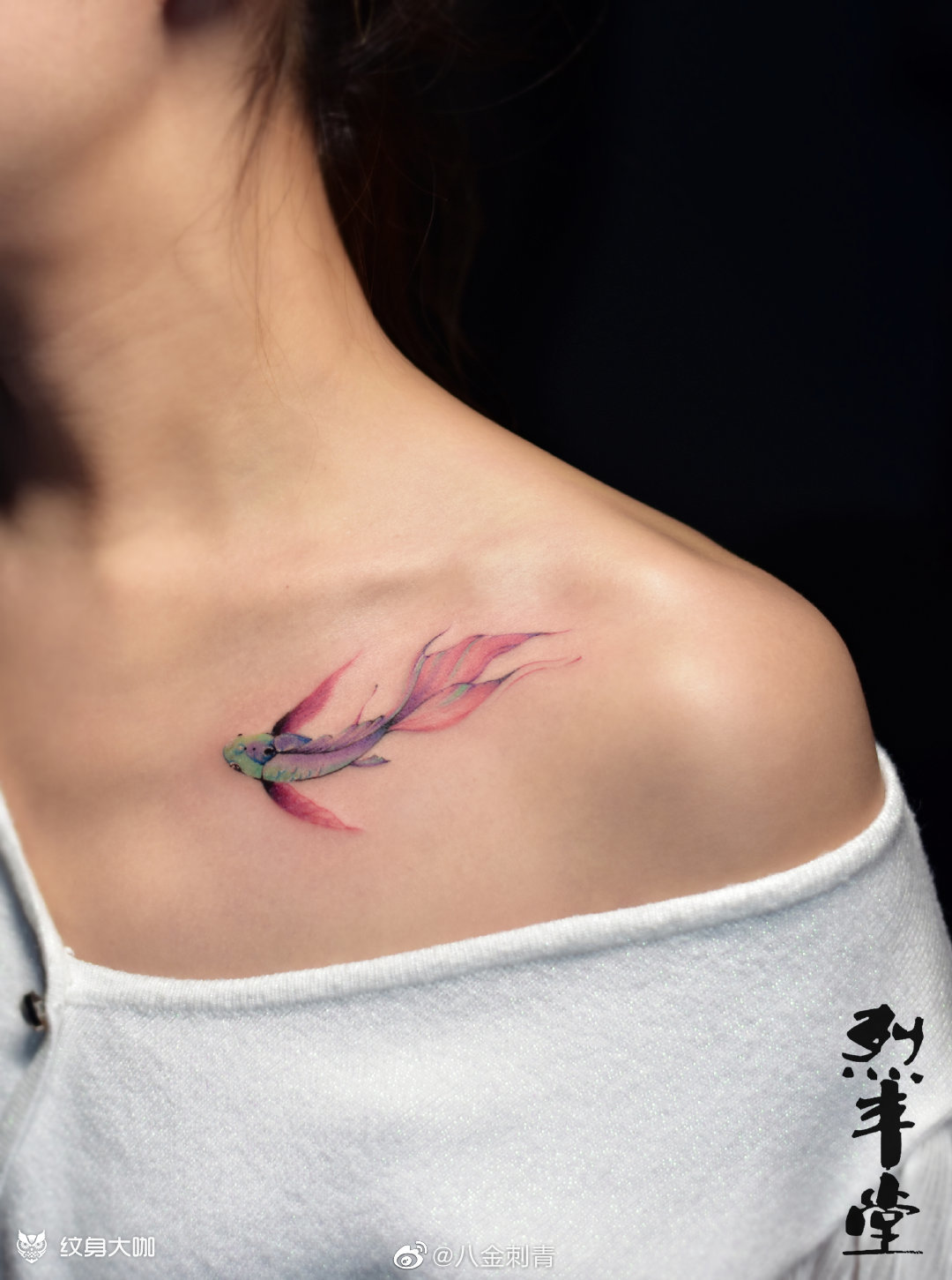 小鱼_纹身图案手稿图片_8金的纹身作品集