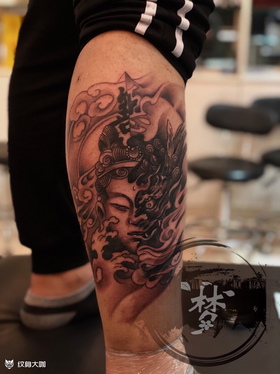 佛与魔_纹身图案手稿图片_郑凯的纹身作品集