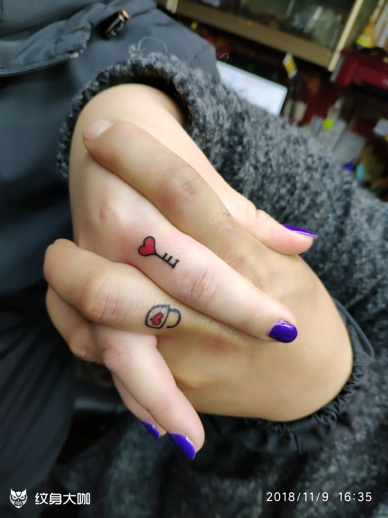 开心锁_纹身图案手稿图片_公主纹身的纹身作品集