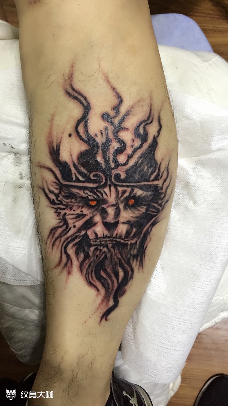 斗战胜佛_纹身图案手稿图片_中山强子的纹身作品集