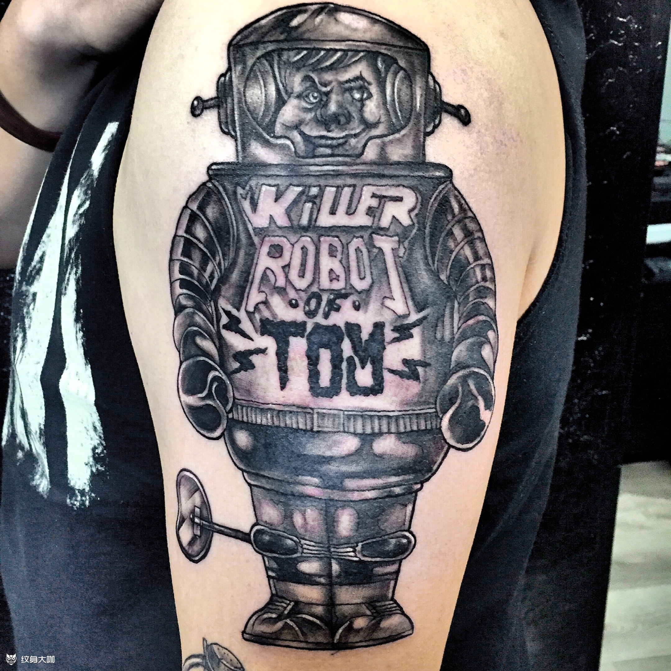 机器人_纹身图案手稿图片_fly的纹身作品集