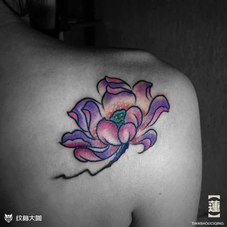 莲_纹身图案手稿图片_大壮的纹身作品集