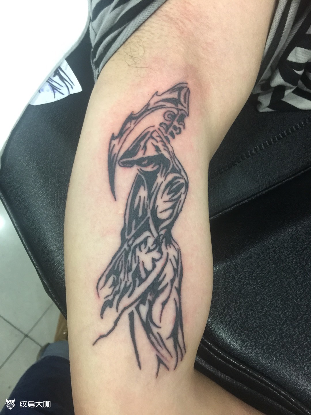 死神图腾_纹身图案手稿图片_陈东海的纹身作品集