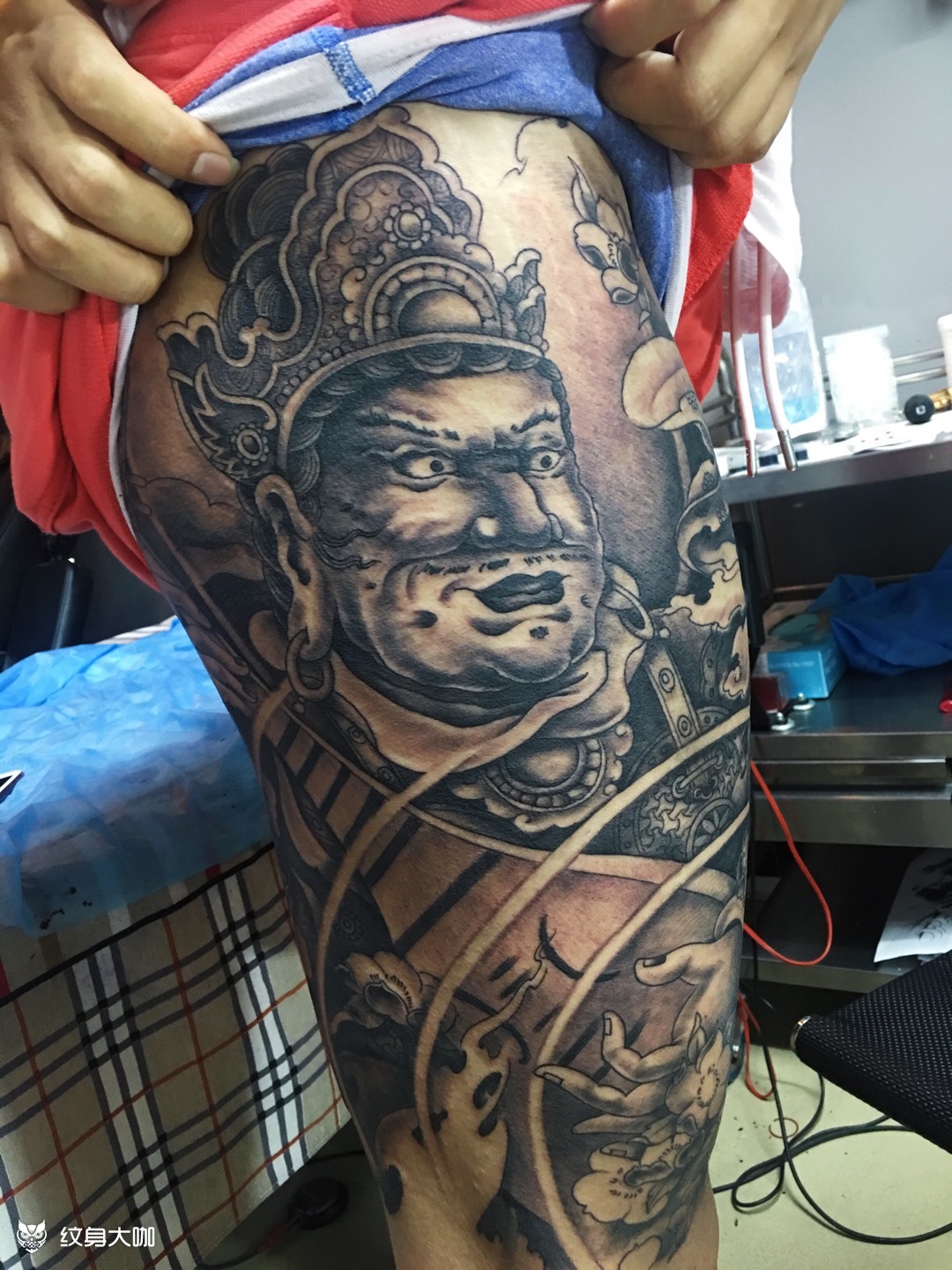 天王_纹身图案手稿图片_鬼玲的纹身作品集