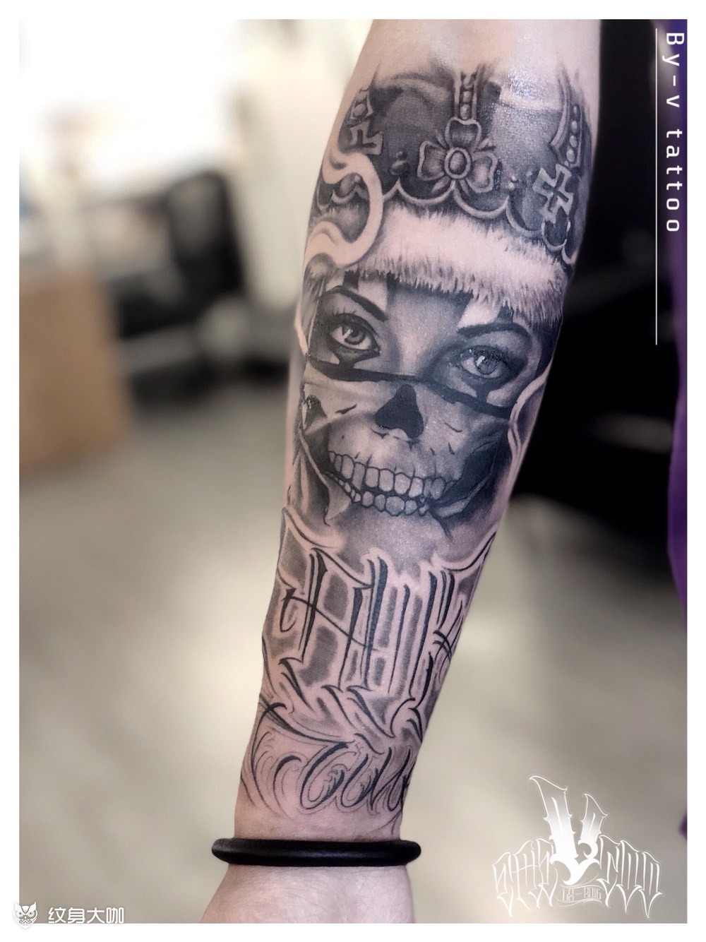 chicano_纹身图案手稿图片_博洋的纹身作品集