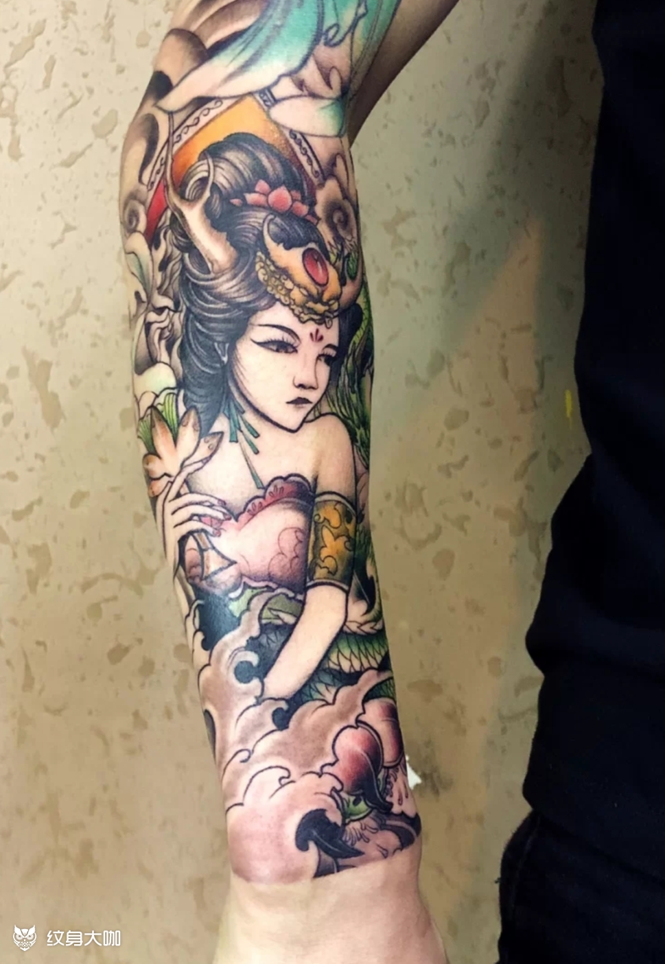 龙姬_纹身图案手稿图片_阿娟老师的纹身作品集