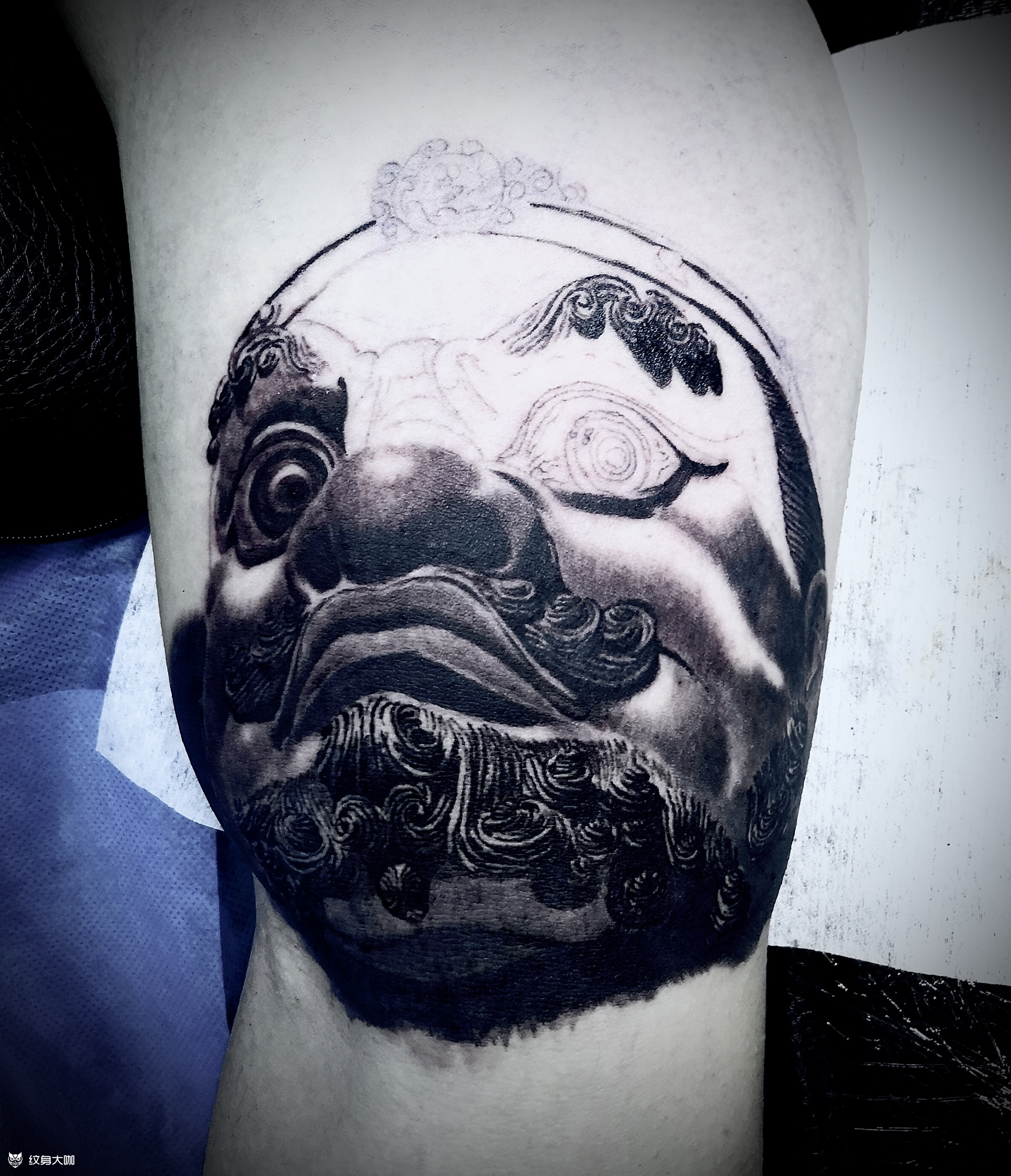 四大天王61增长天王_纹身图案手稿图片_宋忆的纹身作品集