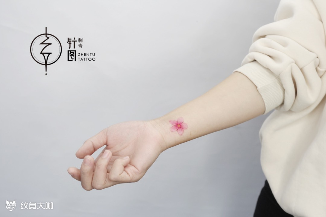 桃花_纹身图案手稿图片_大伟的纹身作品集