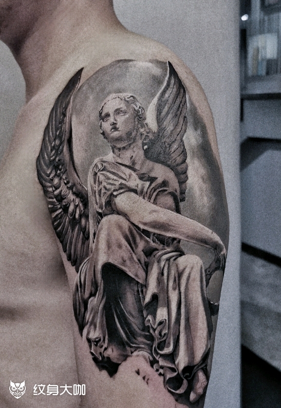 罗马神像_纹身图案手稿图片_橙子的纹身作品集
