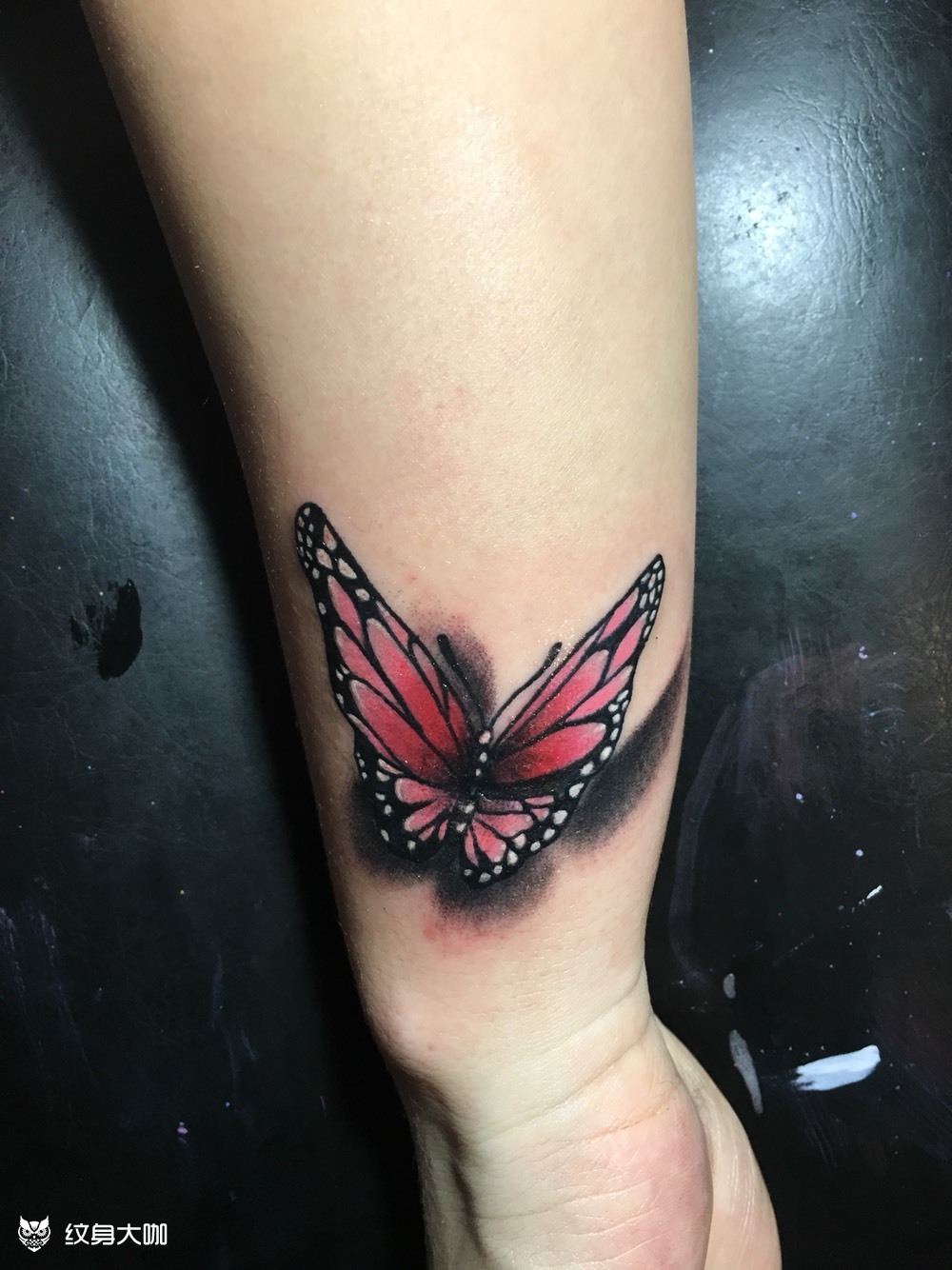 3d蝴蝶_纹身图案手稿图片_李松的纹身作品集