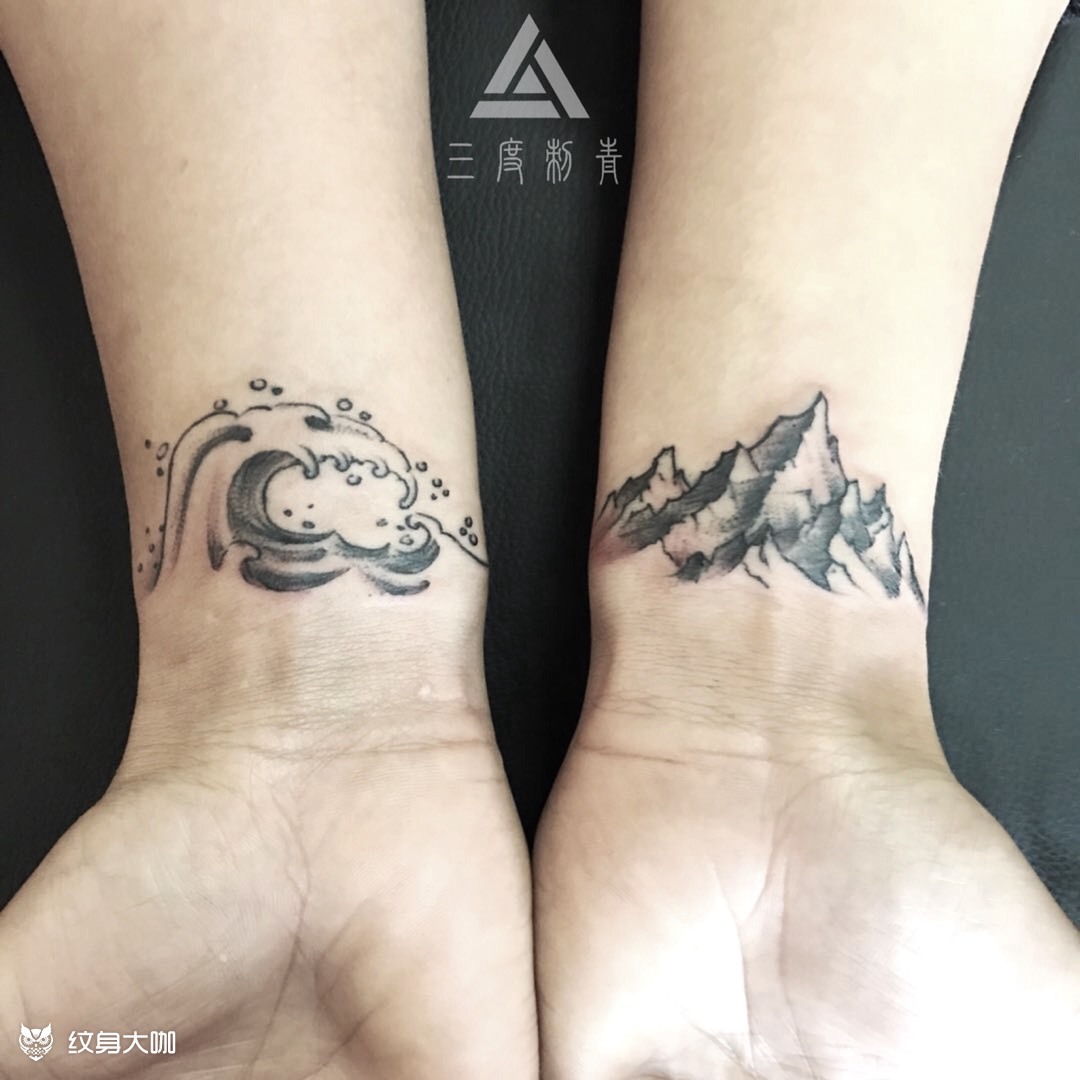 海誓山盟_纹身图案手稿图片_大院子7715的纹身作品集