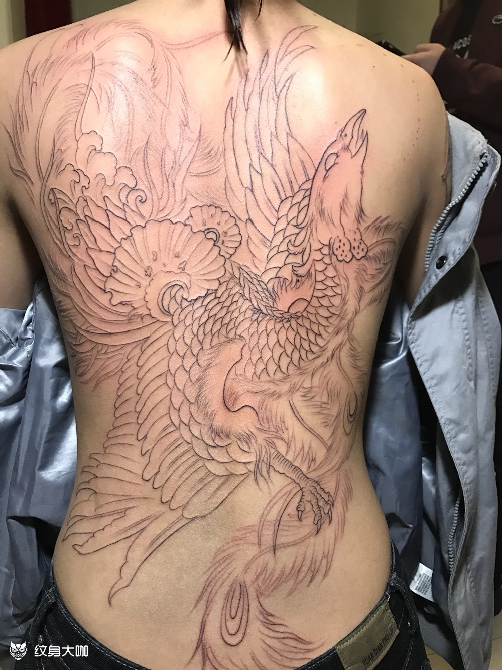 朱雀_纹身图案手稿图片_王林的纹身作品集