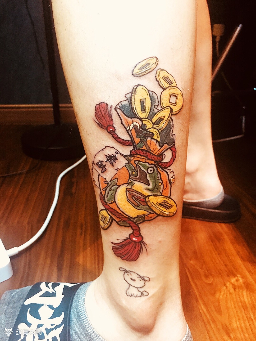 招财钱袋_纹身图案手稿图片_老佳的纹身作品集