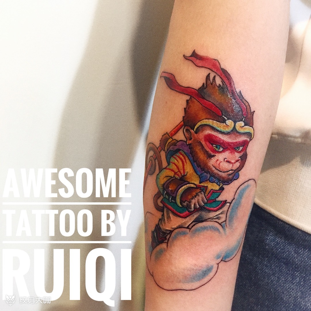 齐天大圣 悟空_纹身图案手稿图片_ruiqi的纹身作品集