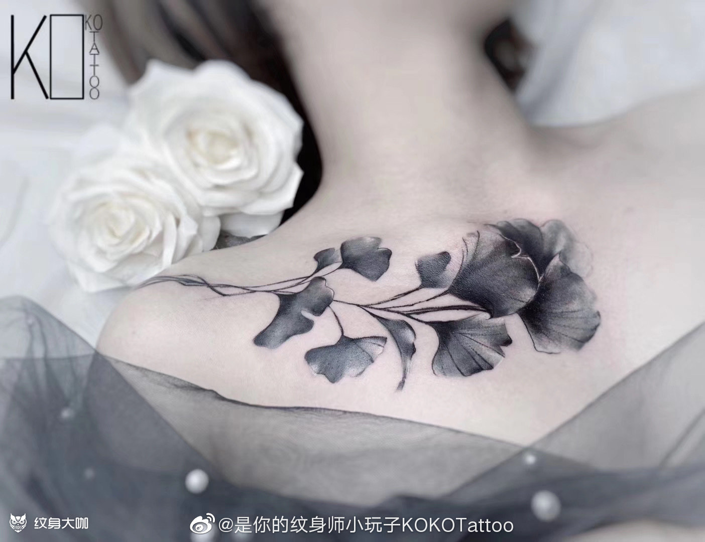 银杏叶 kokotattoo原_纹身吧社区 - 纹身大咖