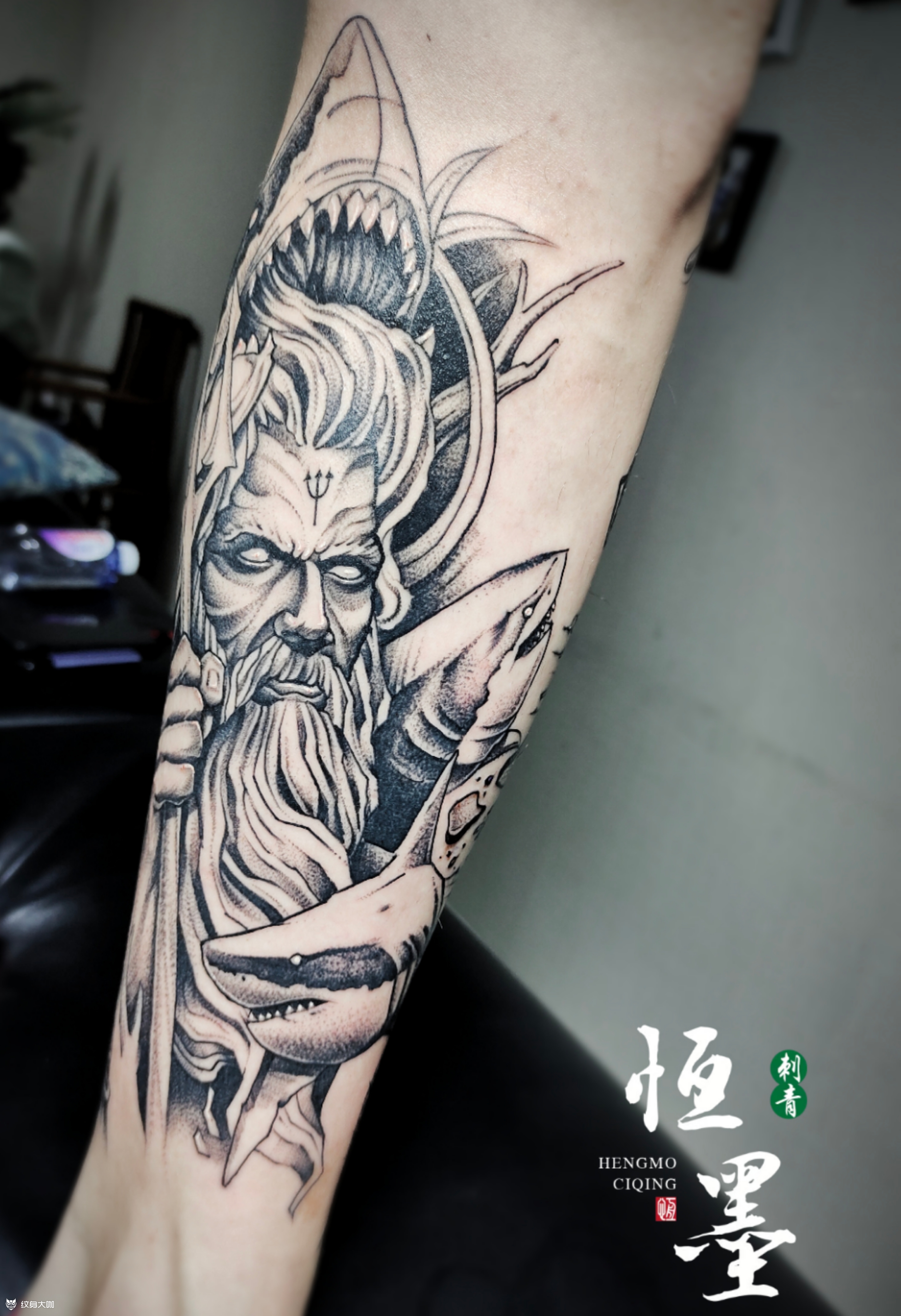 海王969696_纹身图案手稿图片_ 志恒的纹身作品集