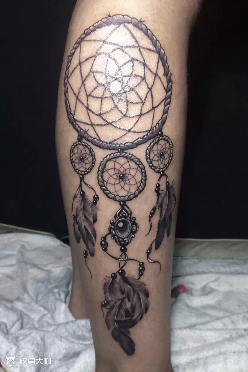捕梦网_纹身图案手稿图片_王建军的纹身作品集