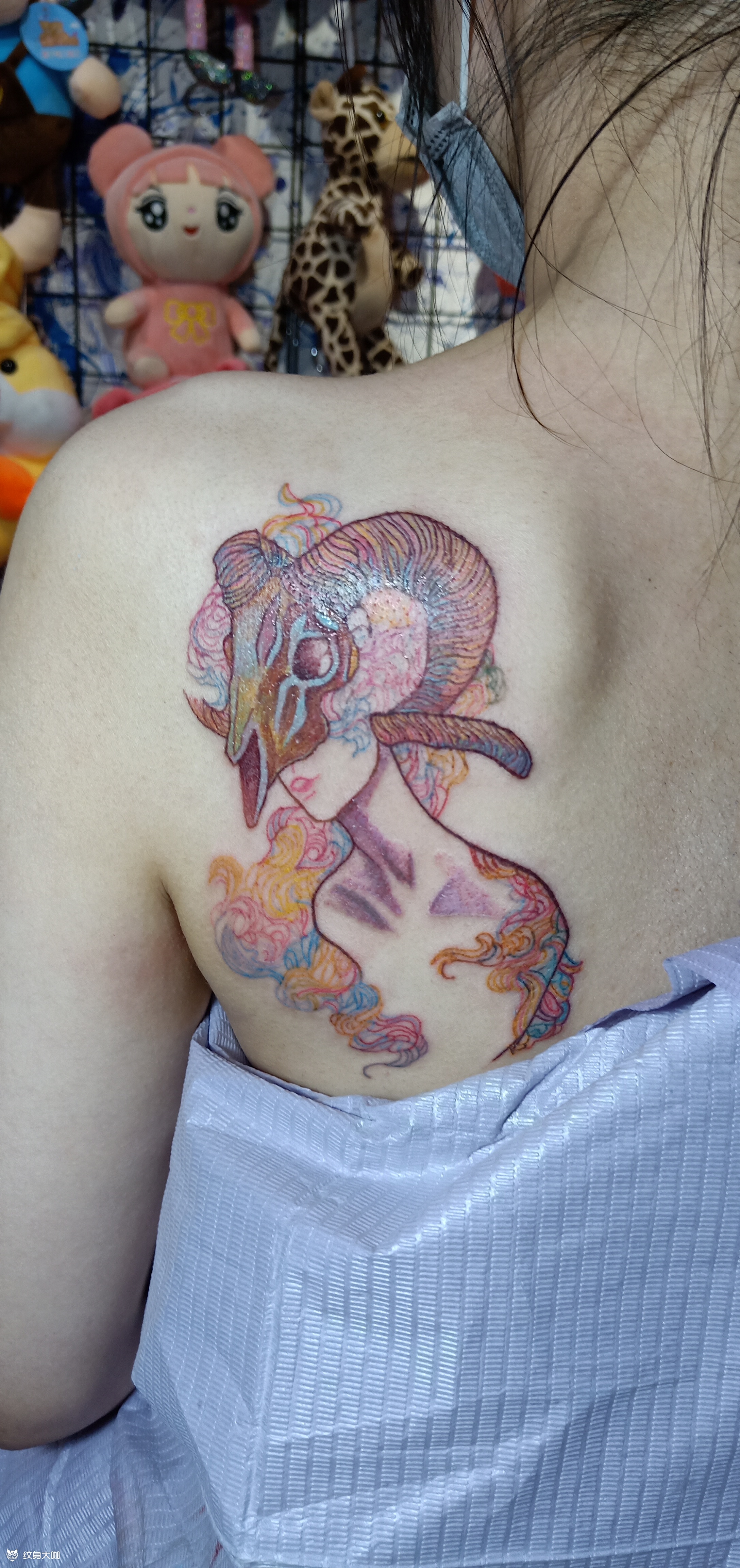 白羊座_纹身图案手稿图片_&渲染的纹身作品集