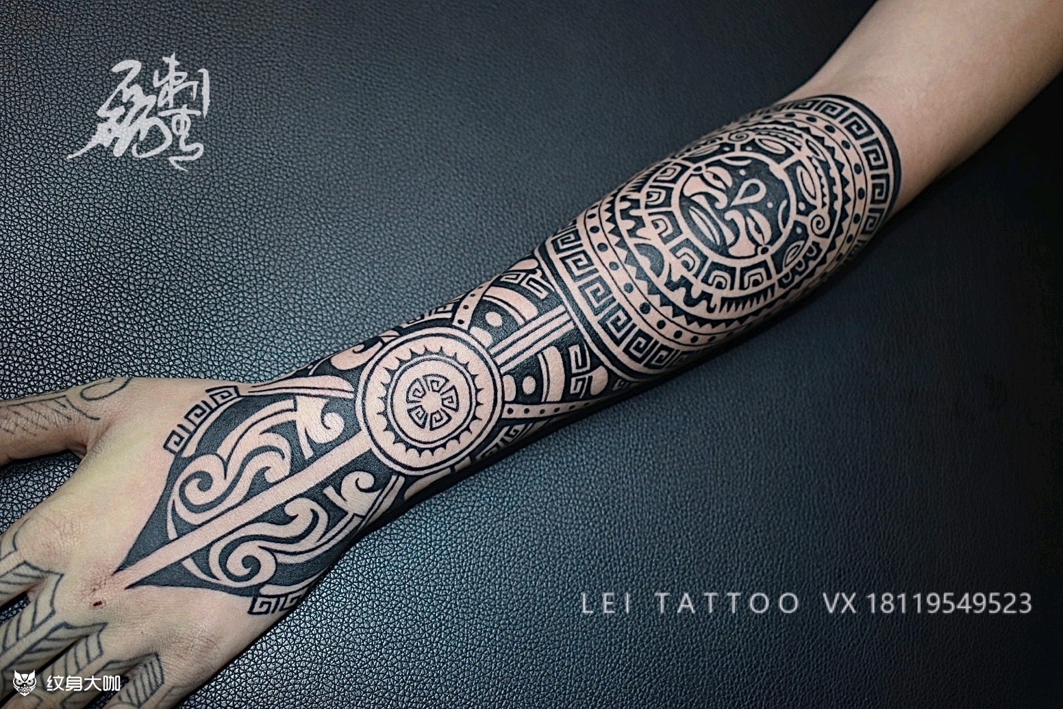 玛雅图腾_纹身图案手稿图片_覌正的纹身作品集