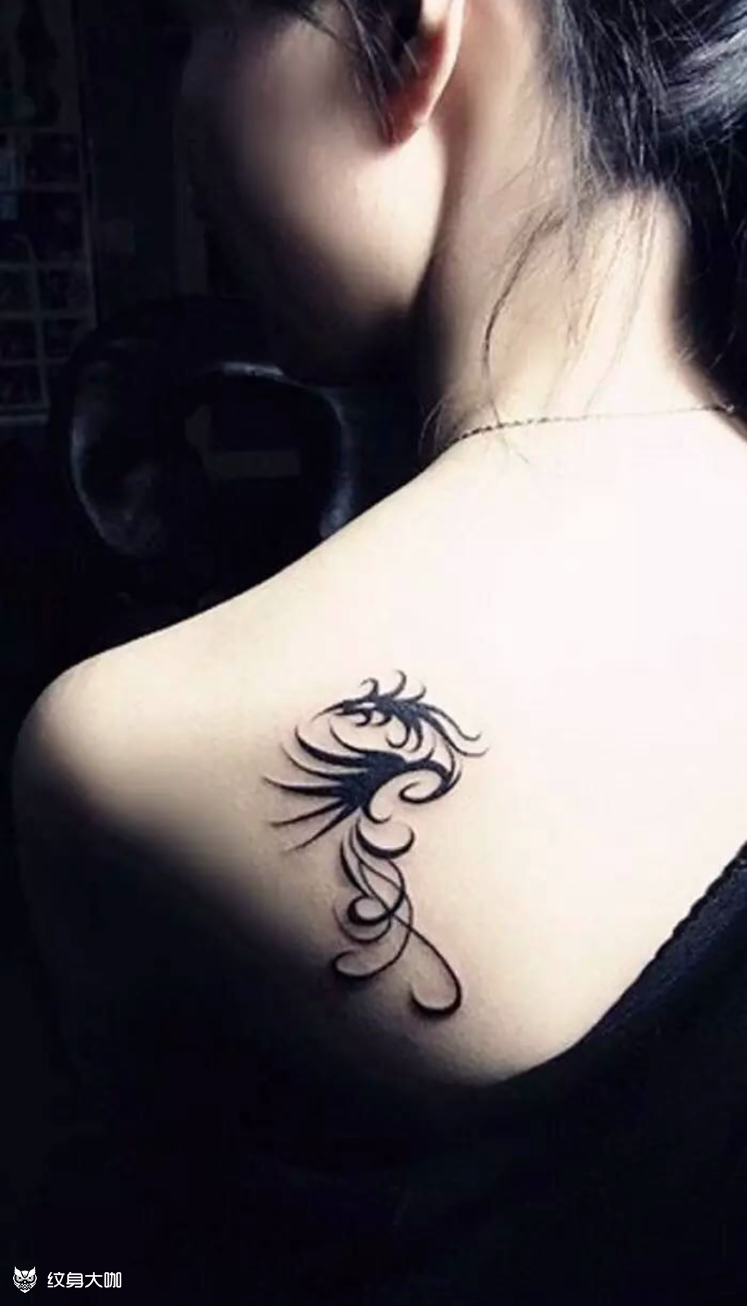 小凤凰_纹身图案手稿图片_松子的纹身作品集