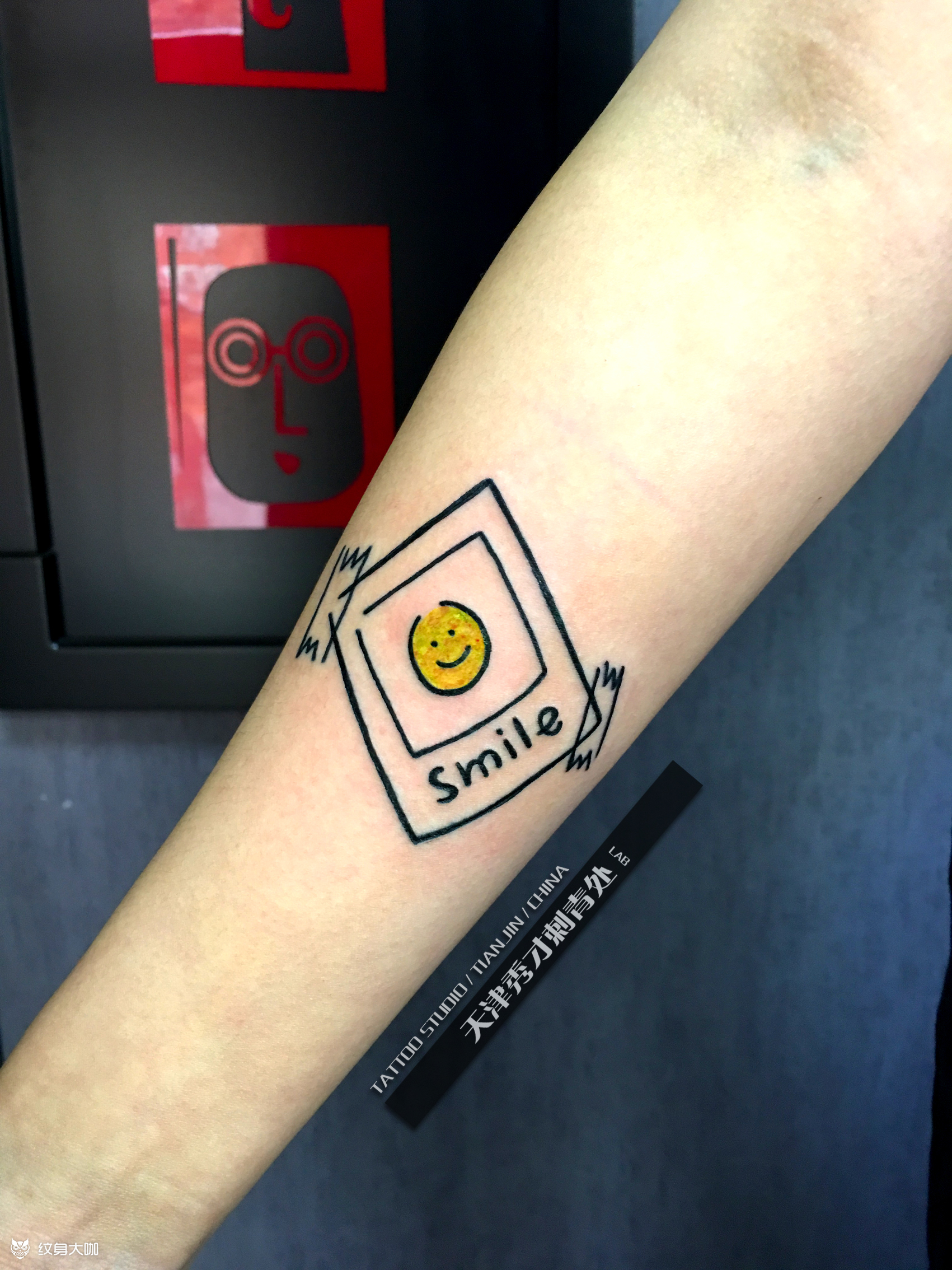 小清新笑脸_纹身图案手稿图片_l3s的纹身作品集