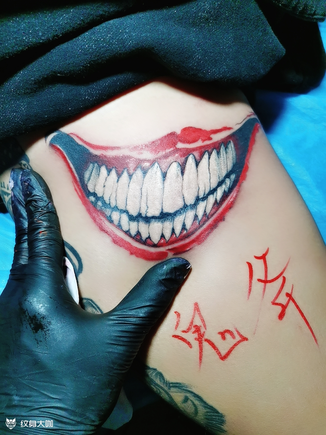 小丑 笑脸_纹身图案手稿图片_鬼斧 61 獭兔的纹身作品集