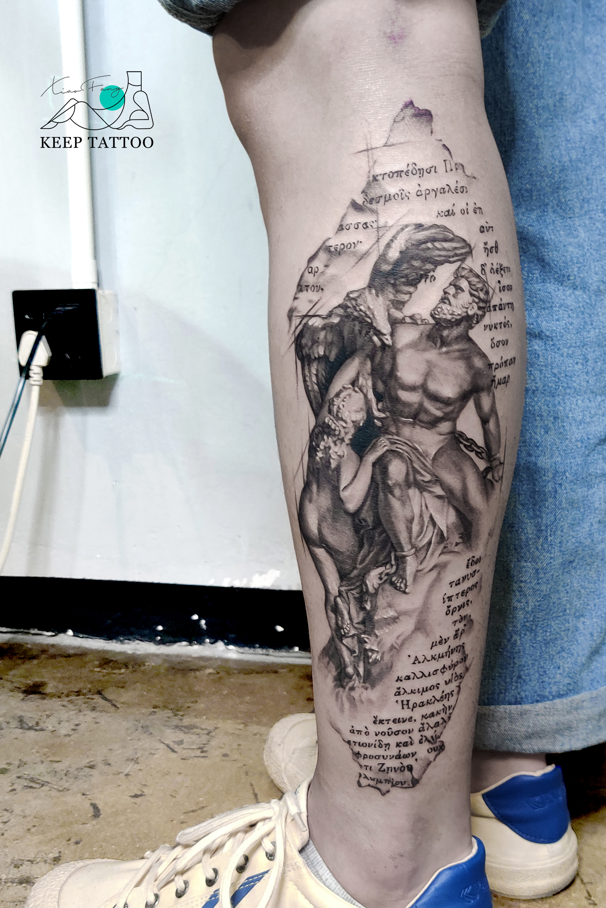 普罗米修斯_纹身图案手稿图片_小芳的纹身作品集