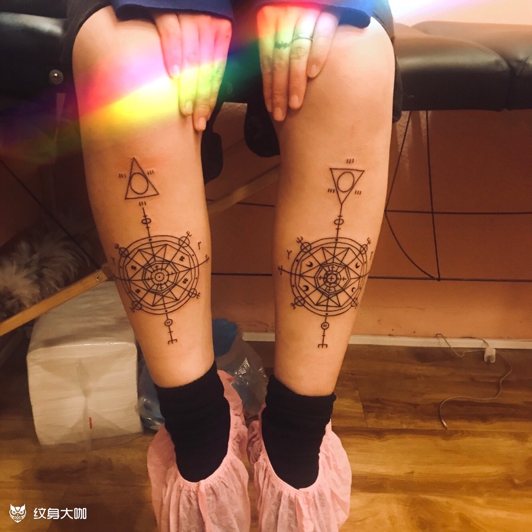 非主流的星盘大阵_纹身图案手稿图片_不困的纹身作品集