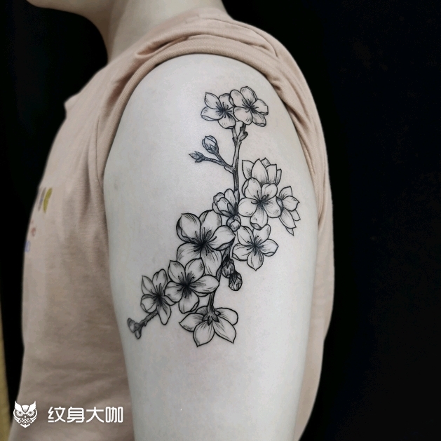 梅花94_纹身图案手稿图片_鲁议阳的纹身作品集