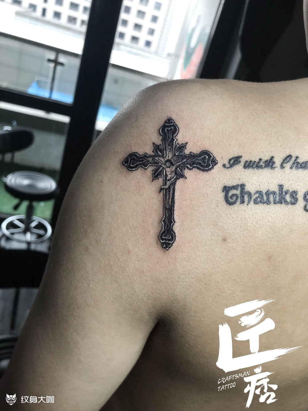 十字架_纹身图案手稿图片_浩南的纹身作品集