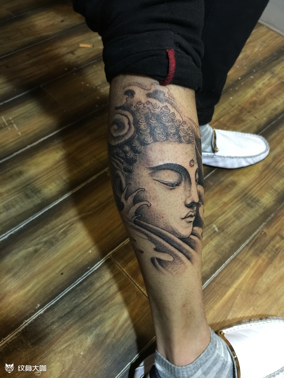 佛头_纹身图案手稿图片_王中泰的纹身作品集