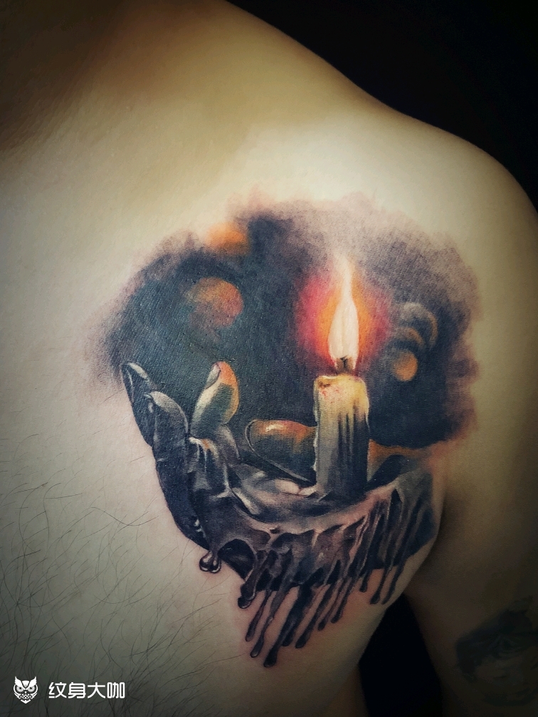 蜡烛._纹身图案手稿图片_烬 的纹身作品集