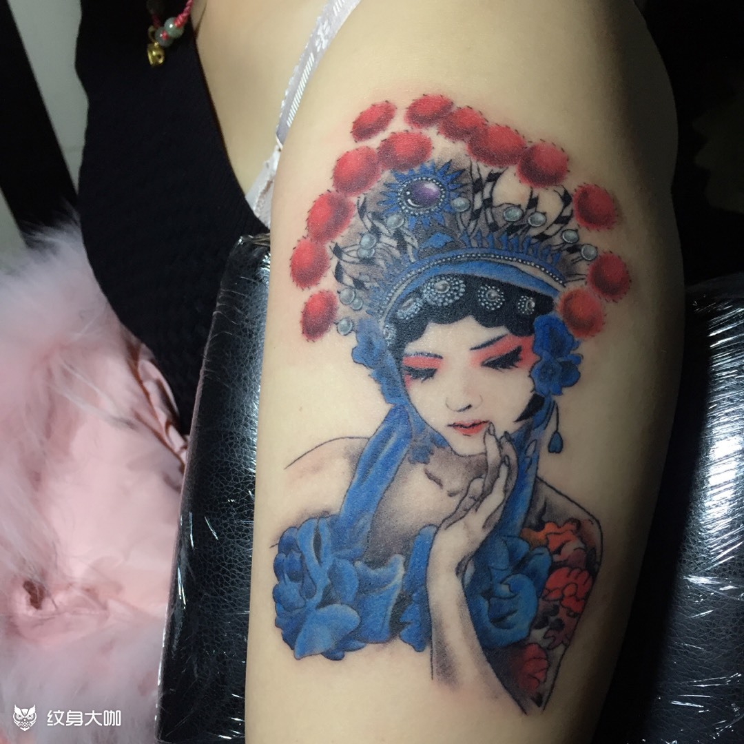 花旦_纹身图案手稿图片_梦境的纹身作品集